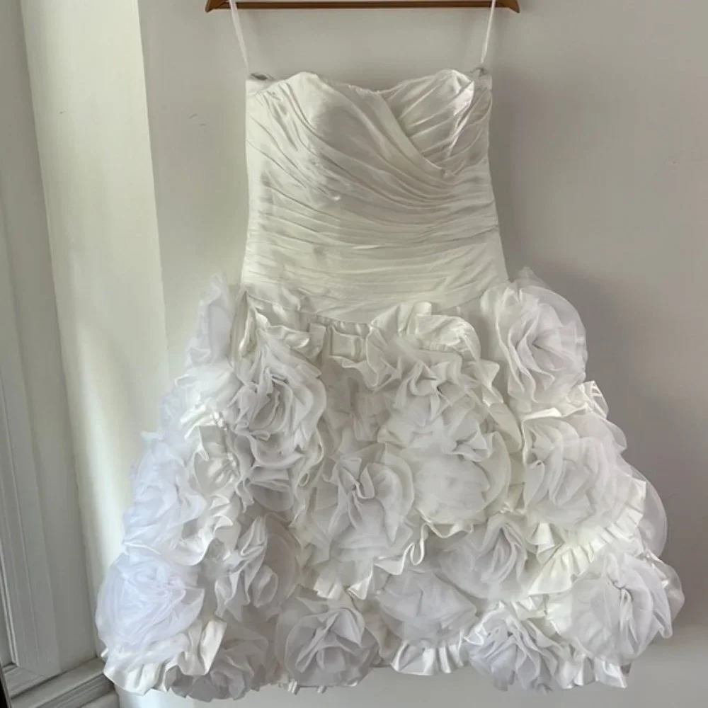 Sweetheart Strapless Wedding/Grad Cocktail Dress - Picture 1 of 7
